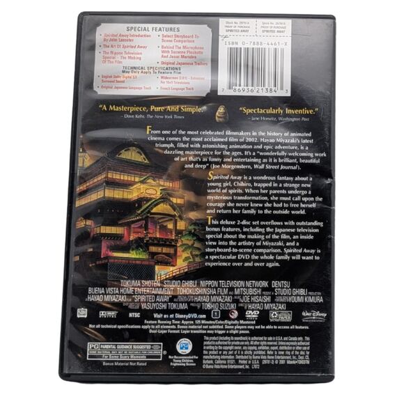 Spirited Away 2-Disc DVD Set Walt Disney / Studio Ghibli – Used Good - Picture 2 of 6
